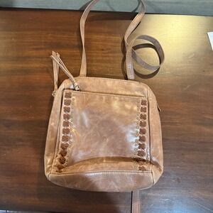The Sak‎ LOYOLA LEATHER MINI BACKPACK Bag Brown Leather Adjustable Strap Boho